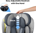 Red Reecle i-Size ISOFIX 360 Swivel Car Seat 40-150 cm, from Birth to 12 Years