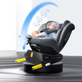 Red Reecle i-Size ISOFIX 360 Swivel Car Seat 40-150 cm, from Birth to 12 Years