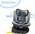 Red Reecle i-Size ISOFIX 360 Swivel Car Seat 40-150 cm, from Birth to 12 Years