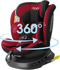 Red Reecle i-Size ISOFIX 360 Swivel Car Seat 40-150 cm, from Birth to 12 Years