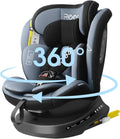 Red Reecle i-Size ISOFIX 360 Swivel Car Seat 40-150 cm, from Birth to 12 Years
