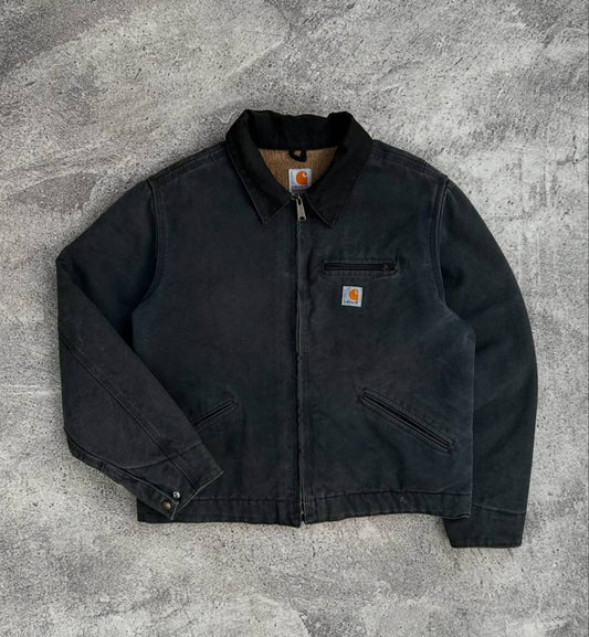 Perfect Petrol Gray Carhartt Detroit Jacket WJ097 PTL - 2007's