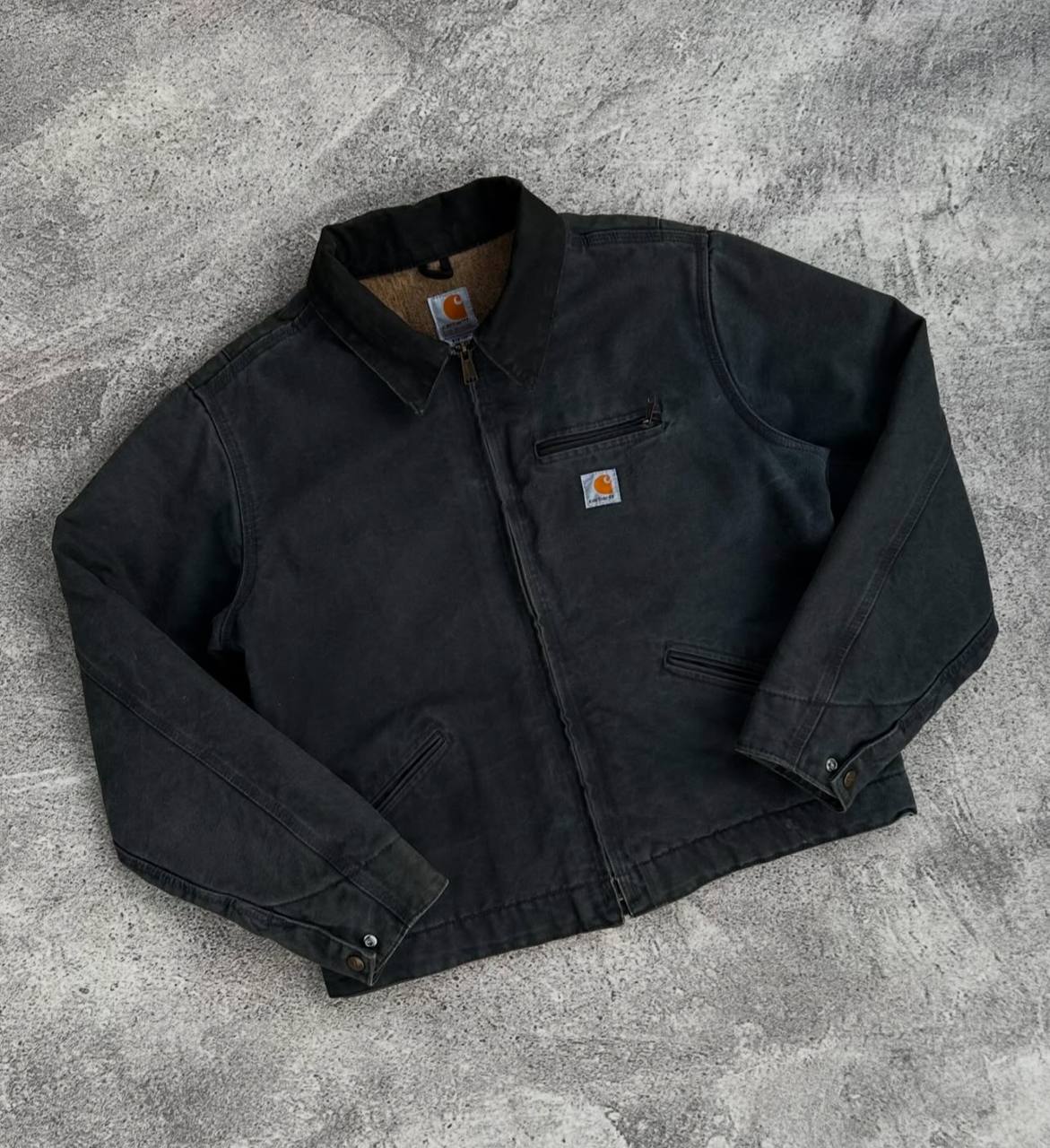 Perfect Petrol Gray Carhartt Detroit Jacket WJ097 PTL - 2007's