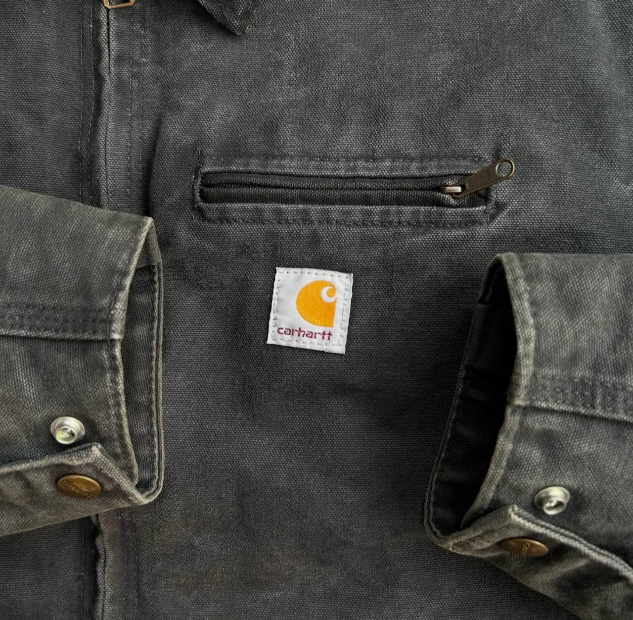 Perfect Petrol Gray Carhartt Detroit Jacket WJ097 PTL - 2007's