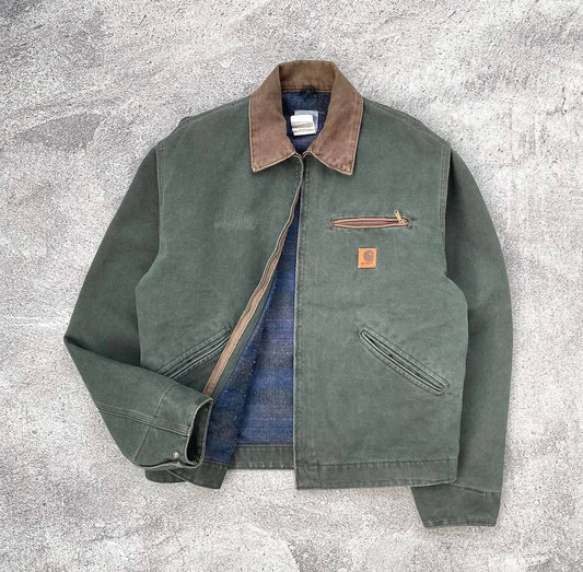 2002's Moss Green Carhartt Detroit Jacket J97 MOS
