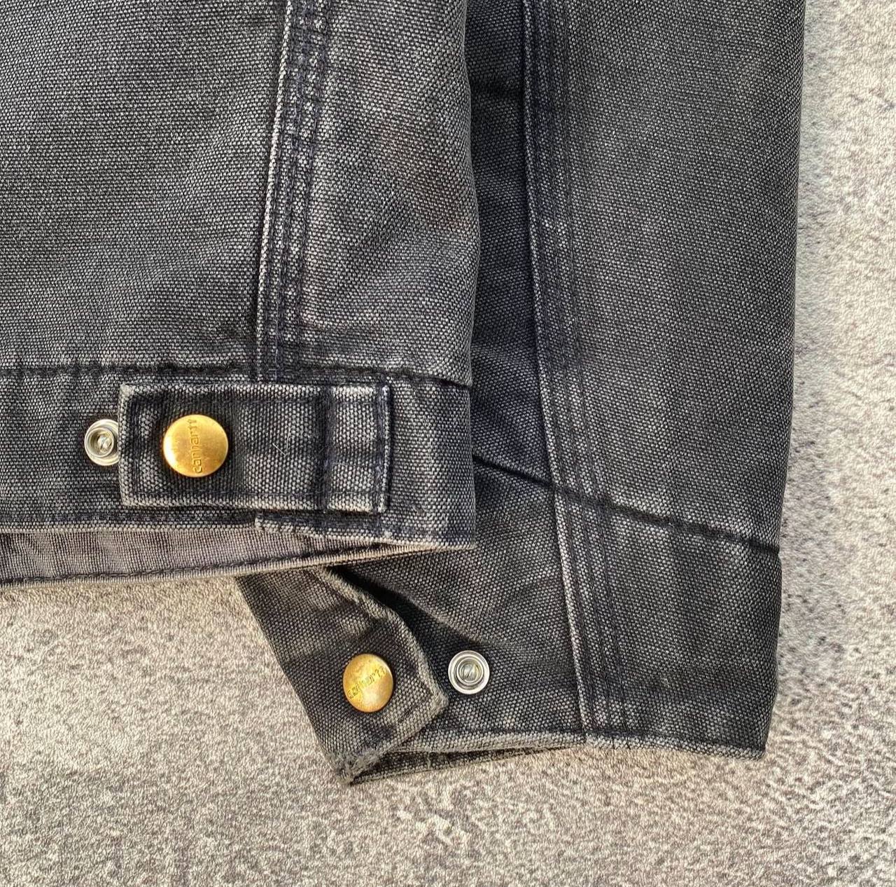 1990's Faded Black Carhartt Detroit Jacket JB105 BLK