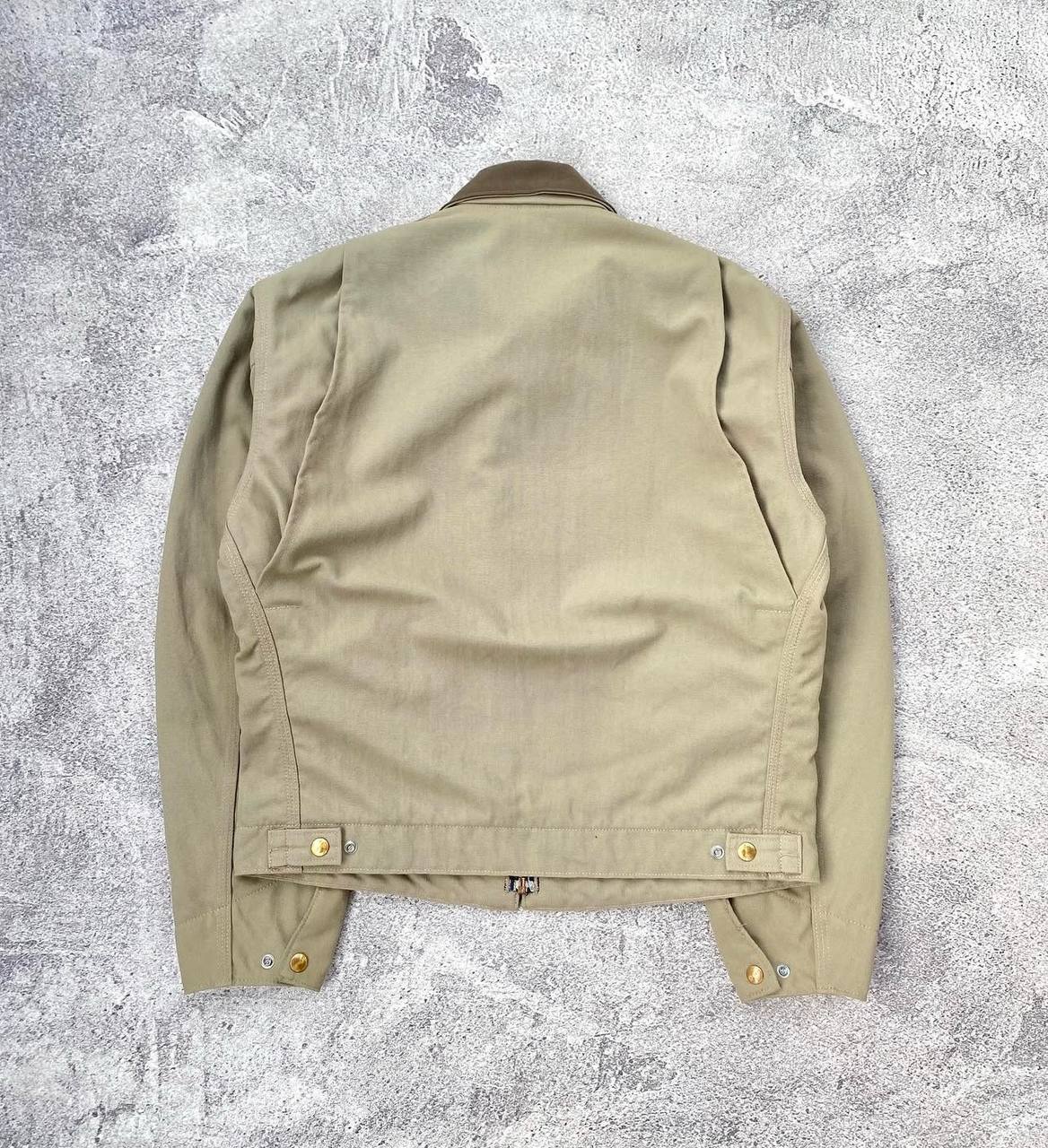 Vintage Carhartt Detroit Jacket J124 TAN Flannel-Nylon Duck