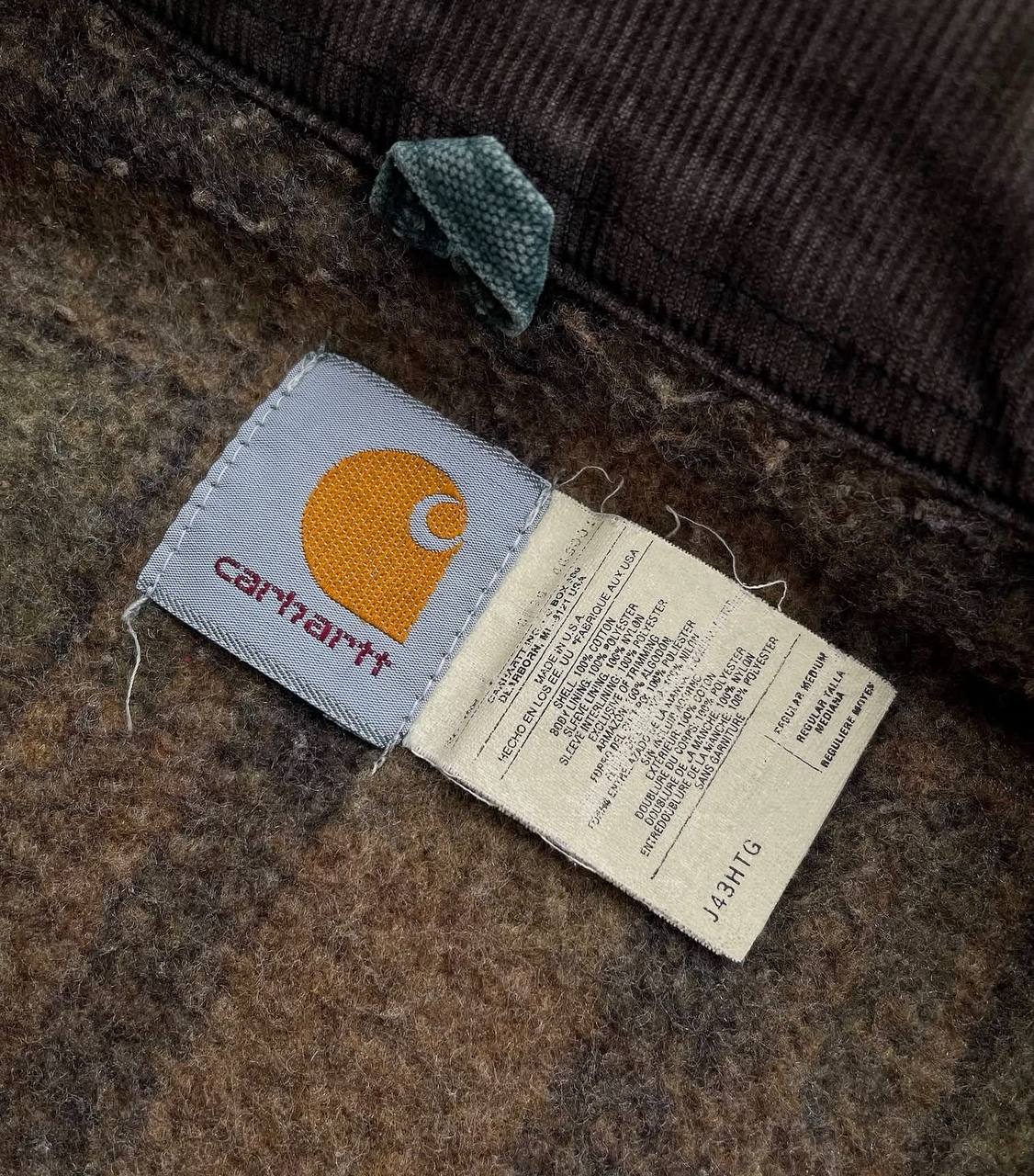 1999 Faded Hunter Green Vintage Carhartt Detroit Jacket J43 HTG