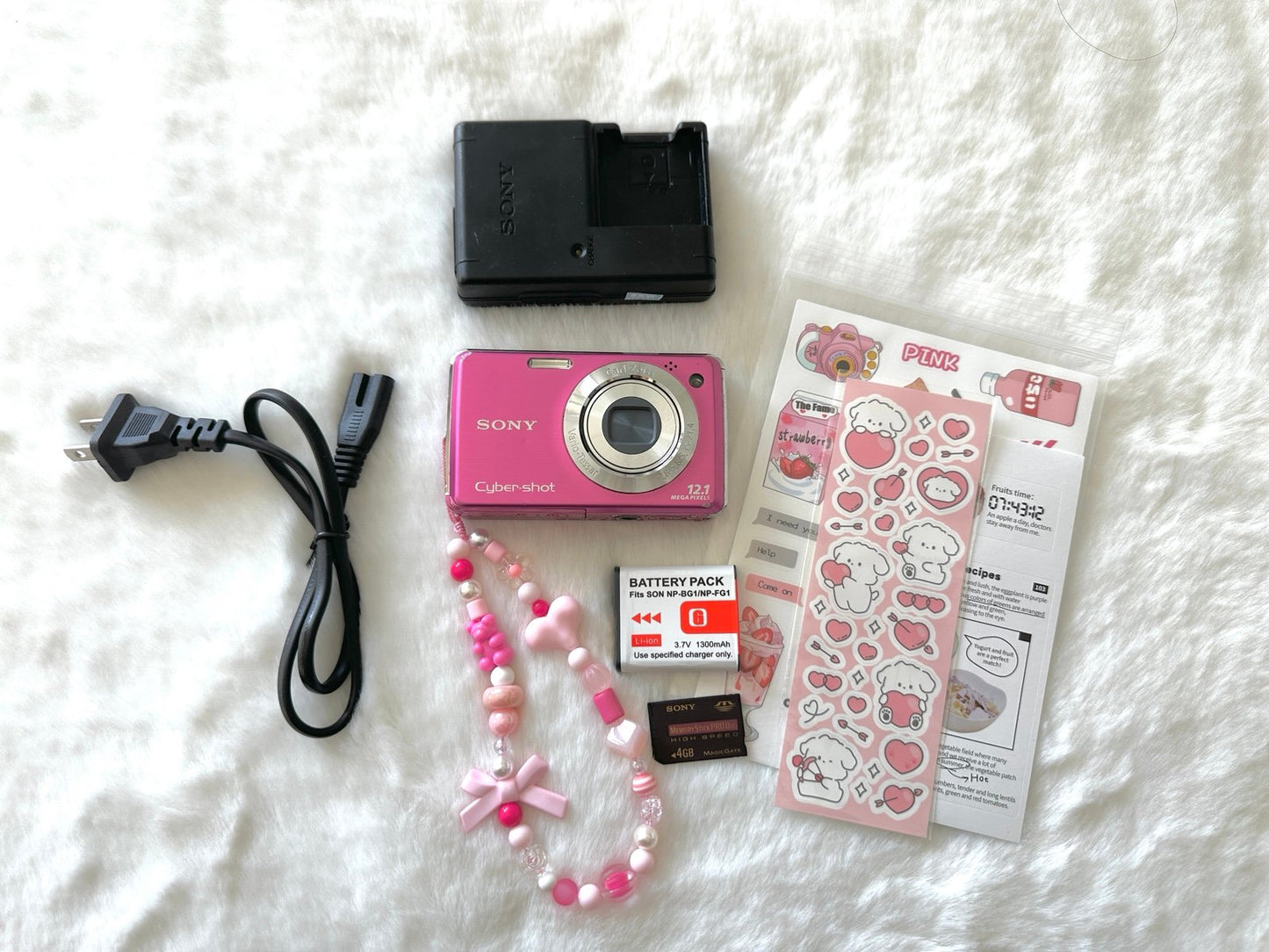 💖 Pre-Owned Sony Pink Cyber-shot DSC-W220 Digital Camera 💖