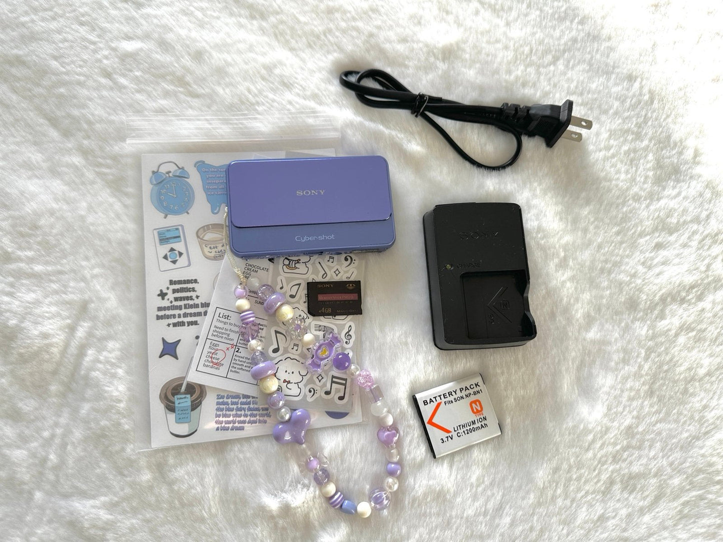 💖 Pre-Owned Sony Purple Cyber-shot DSC-T110 Digital Camera 💖