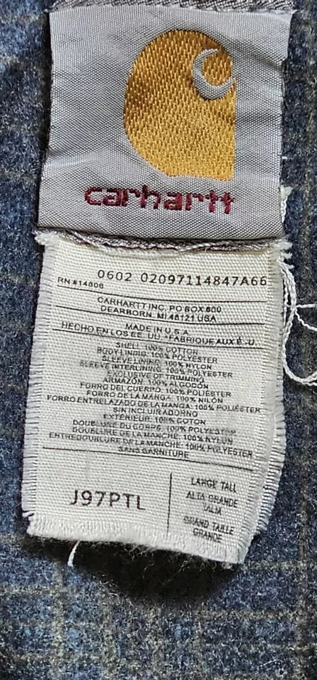 Carhartt Detroit Jacket J97PTL True Vintage Made In USA